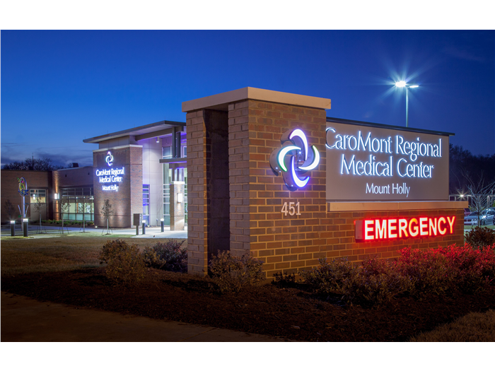 CaroMont Regional Medical Center Sign and Building